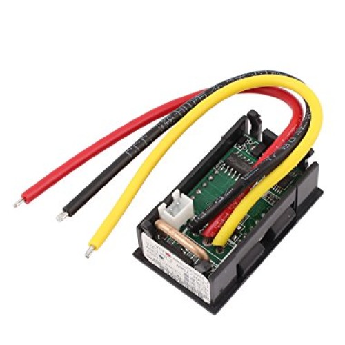 DC 0-200V 20A Blue Red LED Dual Digital Panel Voltmeter Ammeter Meter