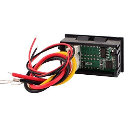 DC 0-30V 0-50A Blue Red LED Dual Digital Panel Voltmeter Ammeter M...