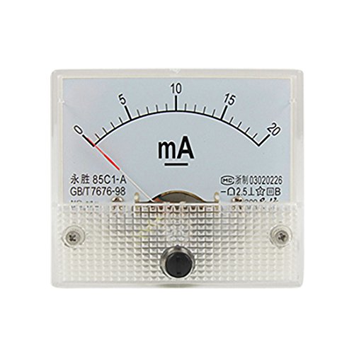 uxcell 0-20mA Analog DC Current Panel Meter Ammeter 85C1-A