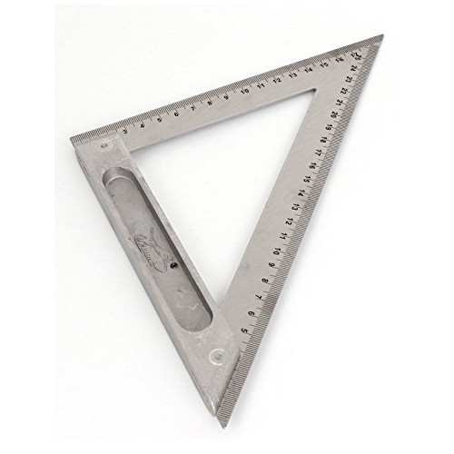 uxcell 170mm 250mm Double Side Scale Metric Triangle Ruler Square