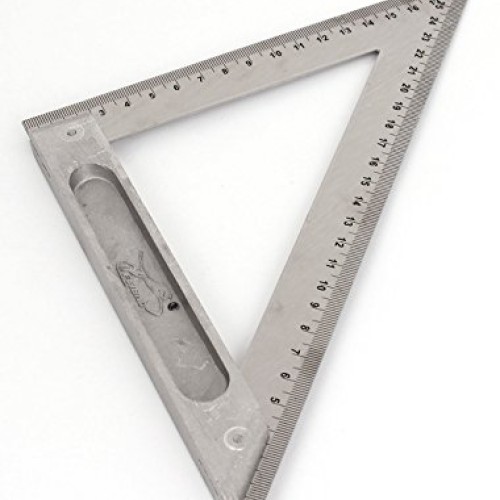 uxcell 170mm 250mm Double Side Scale Metric Triangle Ruler Square