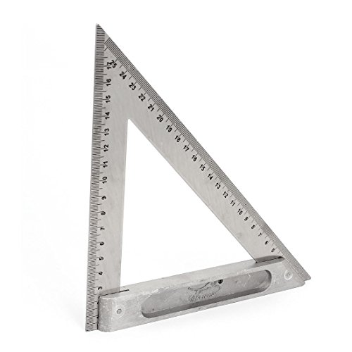 uxcell 170mm 250mm Double Side Scale Metric Triangle Ruler Square