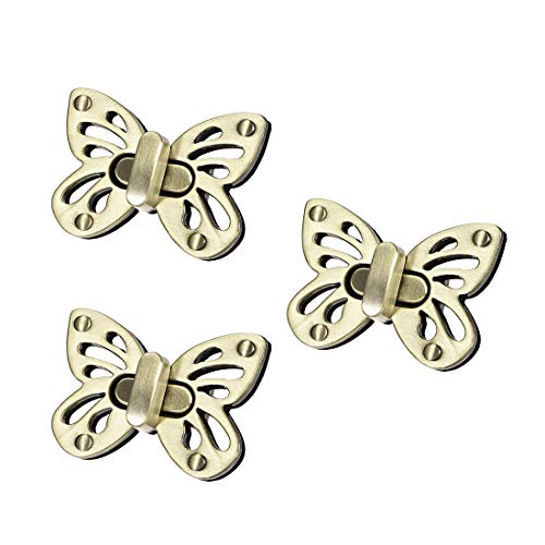 uxcell 3 Sets Butterfly Purses Twist Lock Clutches Closures for DI...