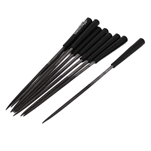 uxcell 3mm x 140mm Plastic Coated Handle Round Rasp File Hand Tool...