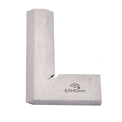 uxcell 63mm x 40mm Scale L Shaped 90 Degree Angle Metal Try Square...