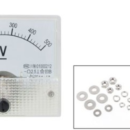 uxcell 85C1-V DC 0-500V Analogue Needle Panel Meter Voltmeter