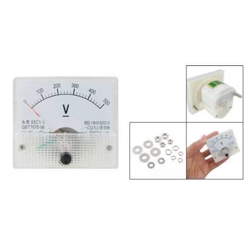 uxcell 85C1-V DC 0-500V Analogue Needle Panel Meter Voltmeter