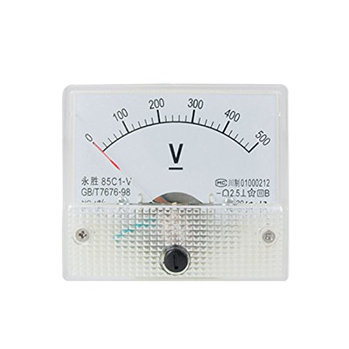uxcell 85C1-V DC 0-500V Analogue Needle Panel Meter Voltmeter