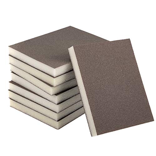 uxcell Sanding Sponge Blocks 120-Grits Medium Grit Sand Block Pad ...