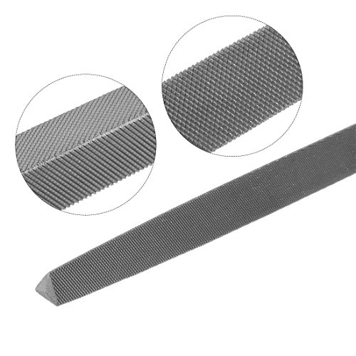 uxcell Second Cut Grade High Carbon Hardened Steel Triangle Side T...