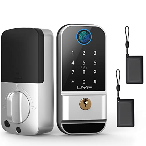 Fingerprint Door Lock, UYF Keyless Entry Door Lock with Keypad, El...