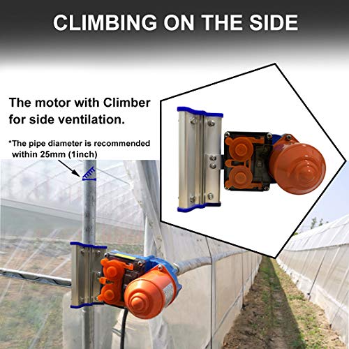 UYG 100W Greenhouse Film Roll Up Side Motor + Precise Bearing Clim...