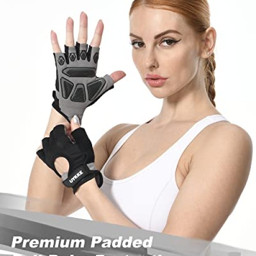 UYKKE Workout Gloves for Men and Women, Exercise Gloves for Weight...