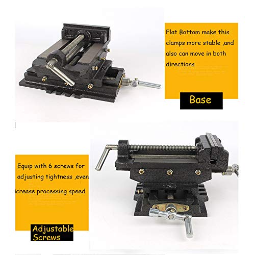 6-Inch Cross-Sliding Vise Heavy Duty X-Y Compound Cross Drill Pres...