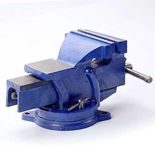 6-Inch Swivel Bench Vises,Heavy Duty Steel Workshop Bench Clamps E...