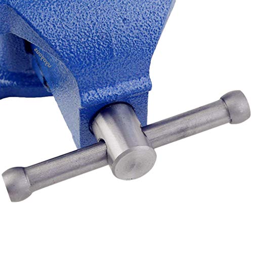 6-Inch Swivel Bench Vises,Heavy Duty Steel Workshop Bench Clamps E...