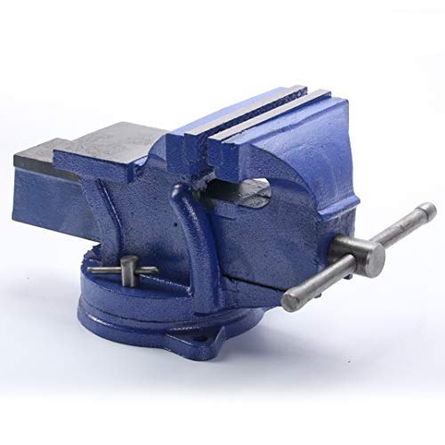 6-Inch Swivel Bench Vises,Heavy Duty Steel Workshop Bench Clamps E...