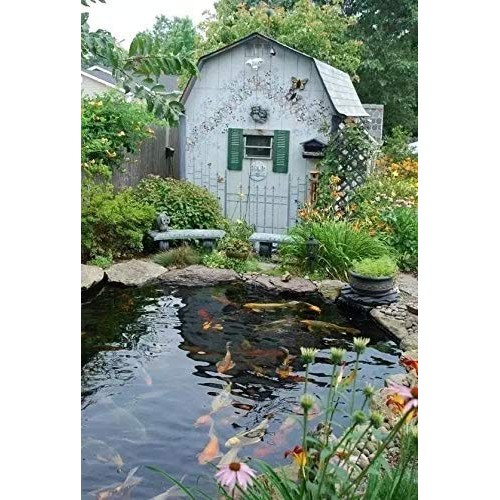 uyoyous 40 Mil HDPE Rubber Pond Liner,13ft x 16.4 ft Pond Skins Li...