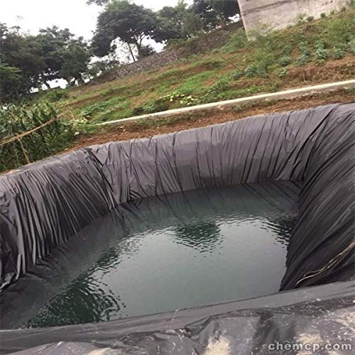 uyoyous 40 Mil HDPE Rubber Pond Liner,13ft x 16.4 ft Pond Skins Li...