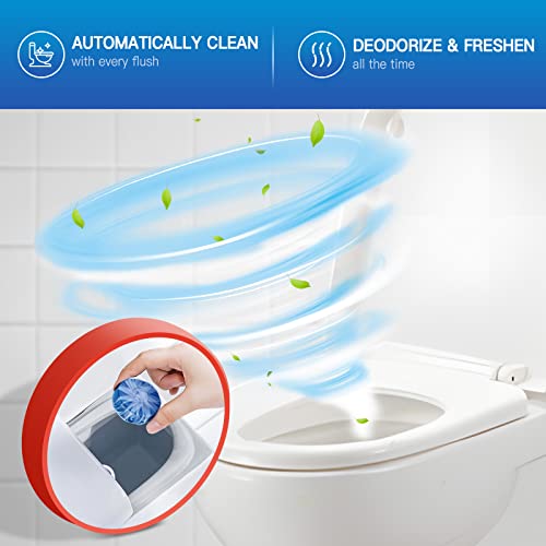 Vacplus Automatic Toilet Bowl Cleaner Tablets, Bathroom Toilet Tan...