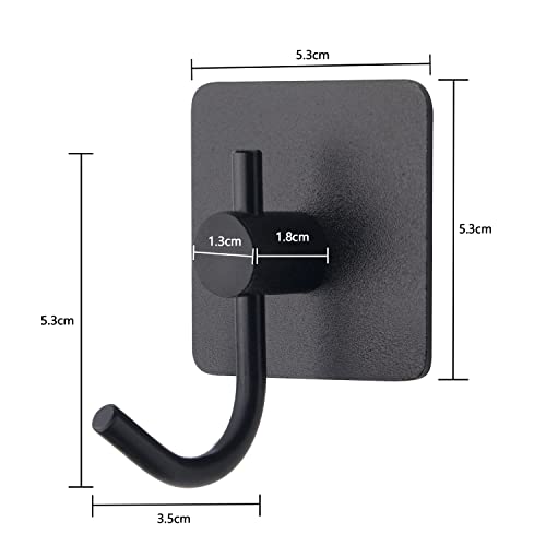 VAEHOLD Adhesive Wall Hooks, Heavy Duty Sticky Holder Waterproof A...