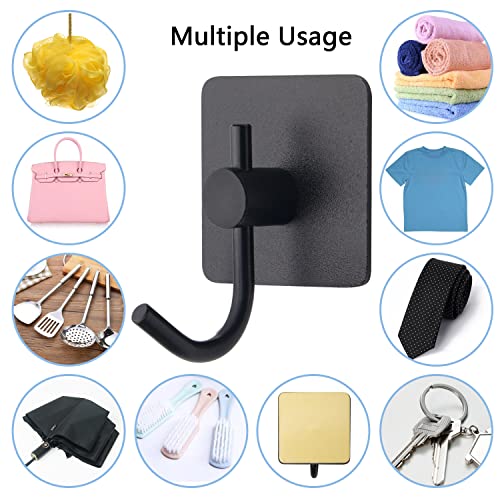 VAEHOLD Adhesive Wall Hooks, Heavy Duty Sticky Holder Waterproof A...