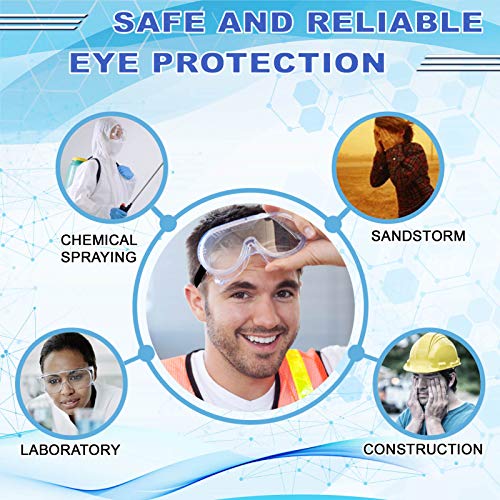 Safety Goggles FDA Registered, Z87.1 Safety Glasses Eye Protection...
