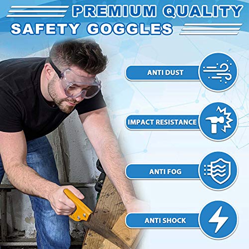 Safety Goggles FDA Registered, Z87.1 Safety Glasses Eye Protection...