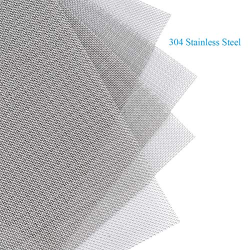 4PACK Stainless Steel Woven Wire Mesh Never Rust, Air Vent Mesh 11...