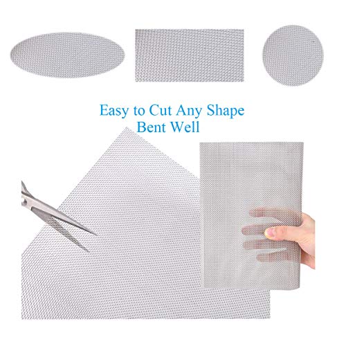 4PACK Stainless Steel Woven Wire Mesh Never Rust, Air Vent Mesh 11...