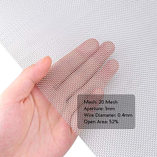 4PACK Stainless Steel Woven Wire Mesh Never Rust, Air Vent Mesh 11...