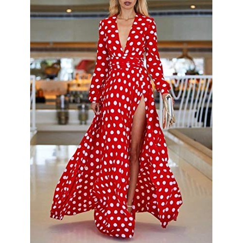 Big Dot Polka Dot Poly Cotton White Dots on Red Fabric