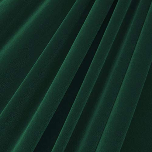Valentina Textile Inc. Stretch Velvet Hunter Green Fabric by The...
