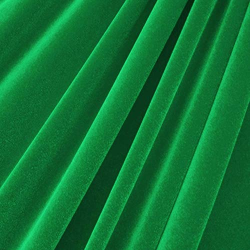 Valentina Textile Inc. Stretch Velvet Kelly Green Fabric by The ...
