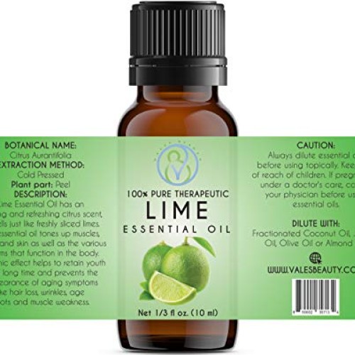 Lime Essential Oil 10 ml 100% Pure & Natural Therapeutic Grade Und...