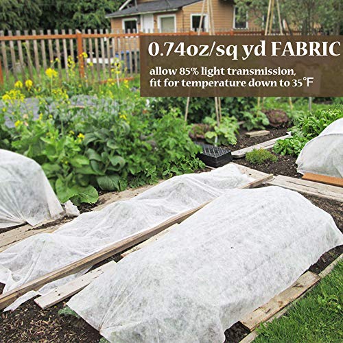 Valibe Plant Covers Freeze Protection 10 ft x 30 ft Floating Row C...