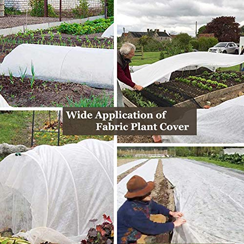 Valibe Plant Covers Freeze Protection 10 ft x 30 ft Floating Row C...