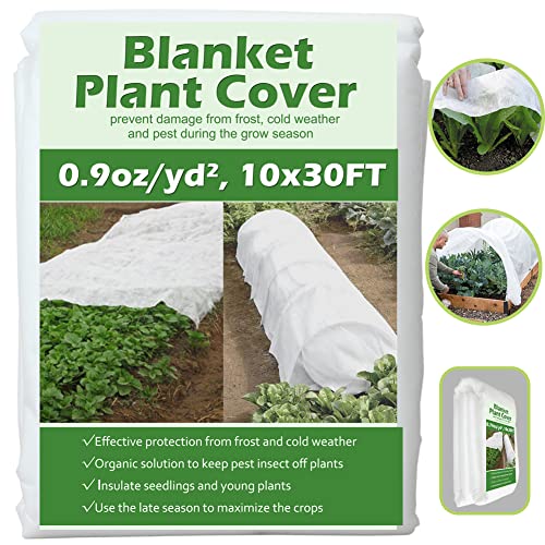 Valibe Plant Covers Freeze Protection 10 ft x 30 ft Floating Row C...