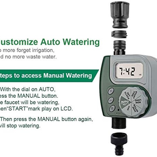 VAlinks Automatic Drip Irrigation System with Digital Timer, Self ...