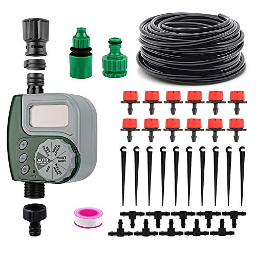 VAlinks Automatic Drip Irrigation System with Digital Timer, Self ...