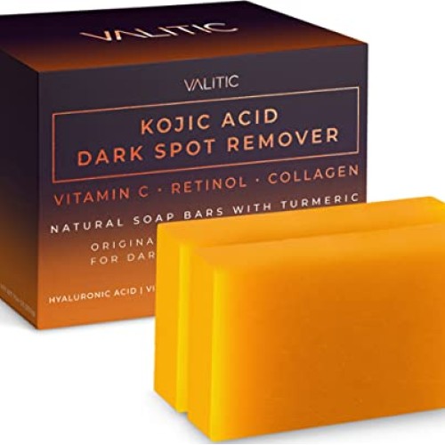 VALITIC Kojic Acid Dark Spot Remover Soap Bars with Vitamin C, Ret...
