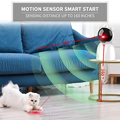 Valonii Rechargeable Motion Activated Cat Laser Toy Automatic,Inte...