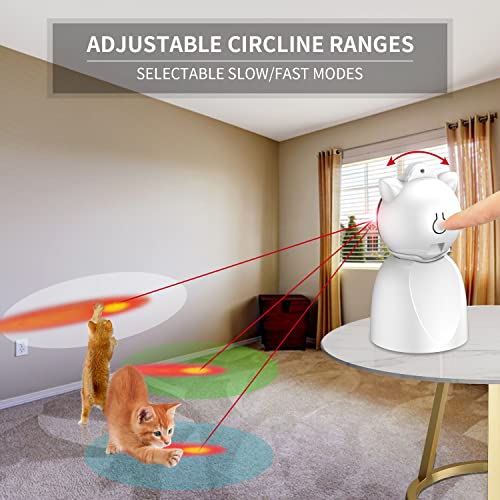 Valonii Rechargeable Motion Activated Cat Laser Toy Automatic,Inte...
