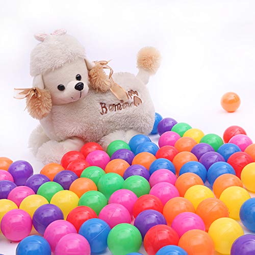 VALUE BOX Baby Ball Pit Balls, 100pcs Crush Proof Soft Plastic Oce...