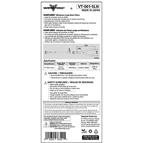 VAMPLIERS Worlds Best Pliers, Screw Extraction mini Plier+Needle ...