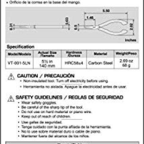 VAMPLIERS Worlds Best Pliers, Screw Extraction mini Plier+Needle ...