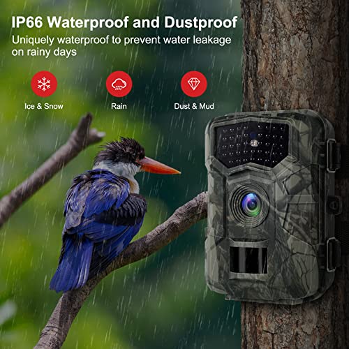VANBAR Trail Camera 32MP 1080P, Game Camera with Motion Latest Sen...