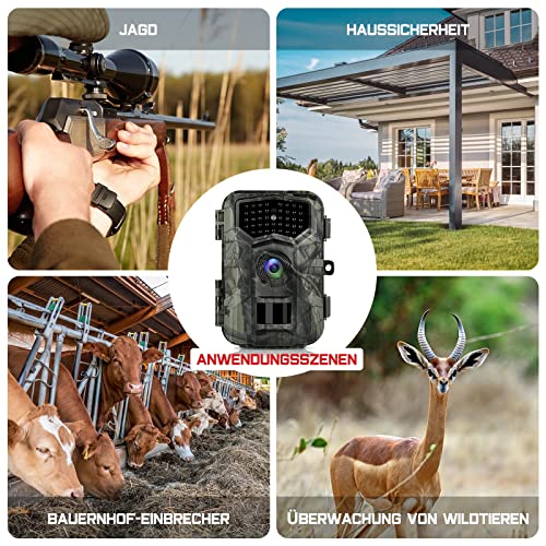 VANBAR Trail Camera 32MP 1080P, Game Camera with Motion Latest Sen...