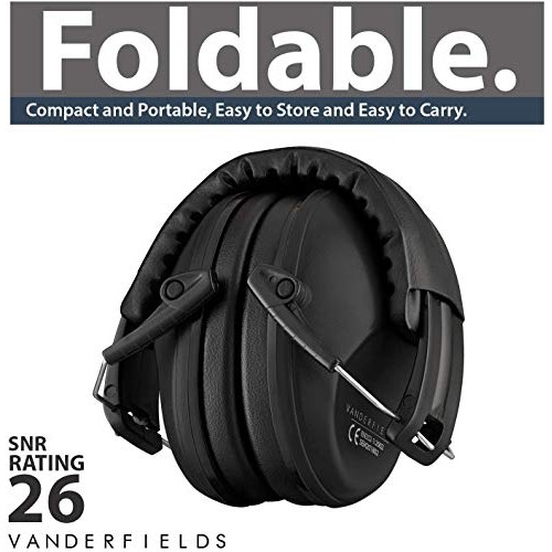 Vanderfields Hearing Protection for Shooting – Compact Foldable Po...