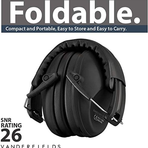 Vanderfields Hearing Protection for Shooting – Compact Foldable Po...